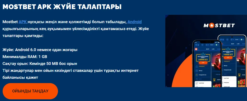 Mostbet мобильді қосымшасын орнату бойынша нұсқаулар